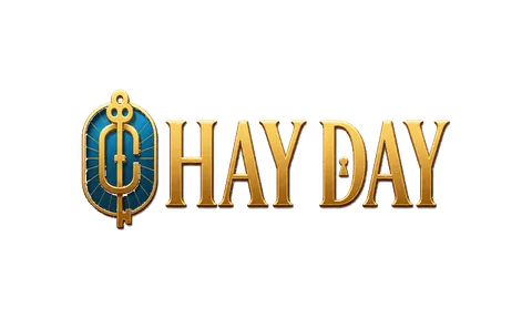 Hay Day logo in premium gold style
