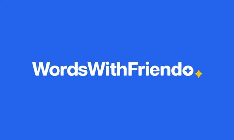 Words With Friends logo in premium gold style